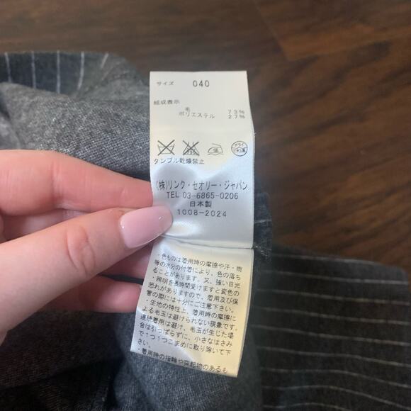 Theory Luxe gray 3/4 sleeve wool blouse size 40 - Picture 7 of 10